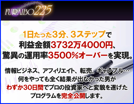 Furaibo225 もうこれ以上投資で負けたくないあなたへ 実践記